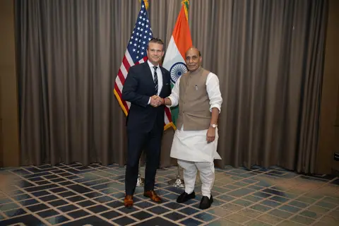 Pakistan F-16 support package: Rajnath Singh raises India's concerns with Hegseth in Cebu
