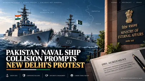 Pakistan Naval Ship Collision Prompts New Delhi's Protest