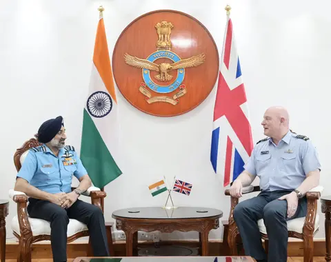 RAF Chief Calls on IAF Counterpart in New Delhi, Eyes Deeper Operational Ties
