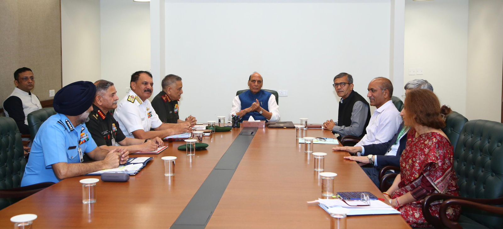 Rajnath Singh Chairs High-Level Defence Review at South Block Amid Global Security Concerns