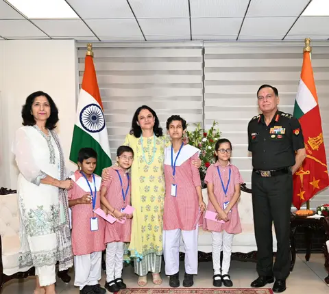 Raksha Bandhan Army House Event Brings Rakhis to Gen Dhiraj Seth