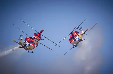Sarang Helicopter Display Team Arrives in Egypt for Airshow
