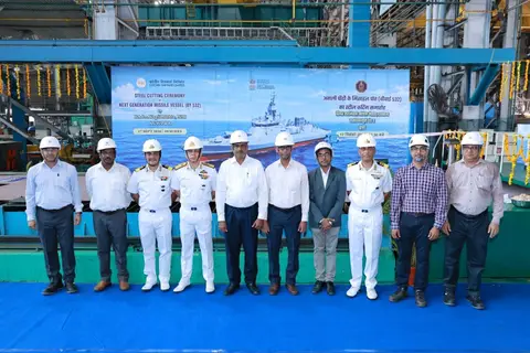 Second NGMV steel cutting held at Cochin Shipyard