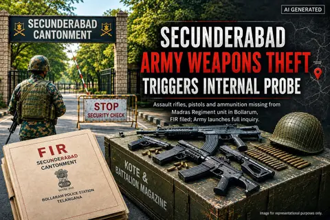 Secunderabad Army Weapons Theft Triggers Internal Probe