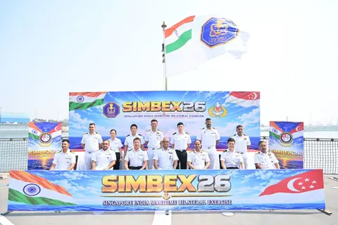 SIMBEX-2026 naval exercise opens at Visakhapatnam as Singapore frigate RSS Supreme arrives
