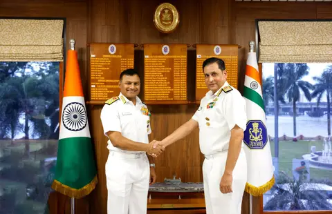 Southern Naval Command Visit: Admiral Krishna Swaminathan Reviews Kochi Readiness