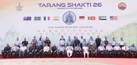 Tarang Shakti 2026 concludes at Jodhpur with seven air forces and 32 observer nations