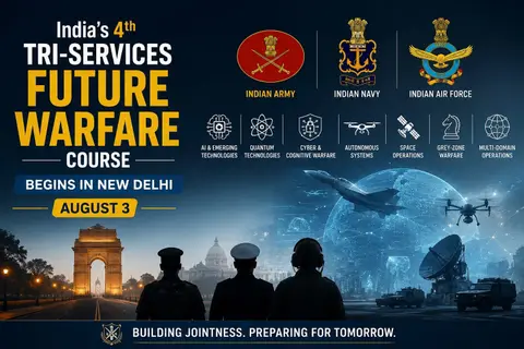 Tri-Services Future Warfare Course Begins at Manekshaw Centre